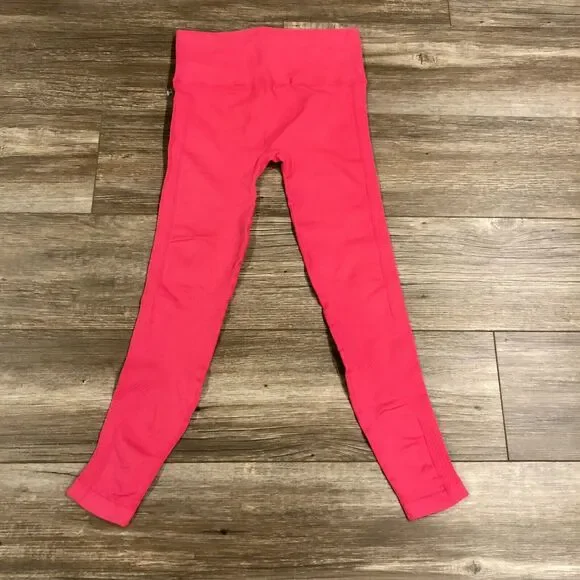NUX Leggings Small Moderate Compression Pink High Waist NWT Ankle Crop - Picture 2 of 10